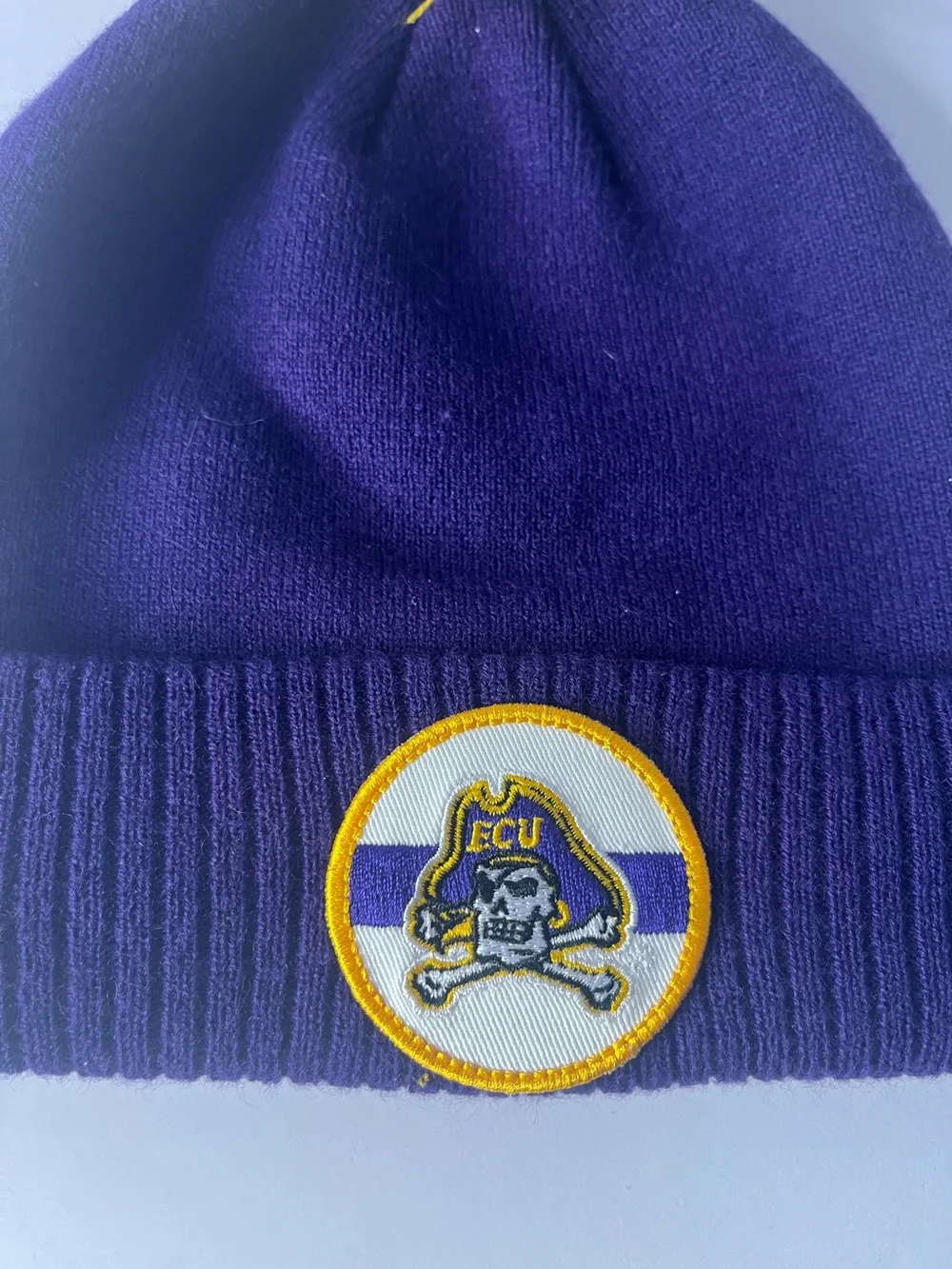 East Carolina ECU Pirates adidas Cuffed Pom Beanie Hat toboggan Women’s Purple